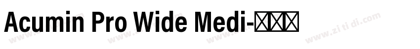Acumin Pro Wide Medi字体转换